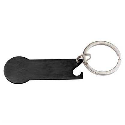 2-in-1 Metall-Schlüsselanhänger mit Logo