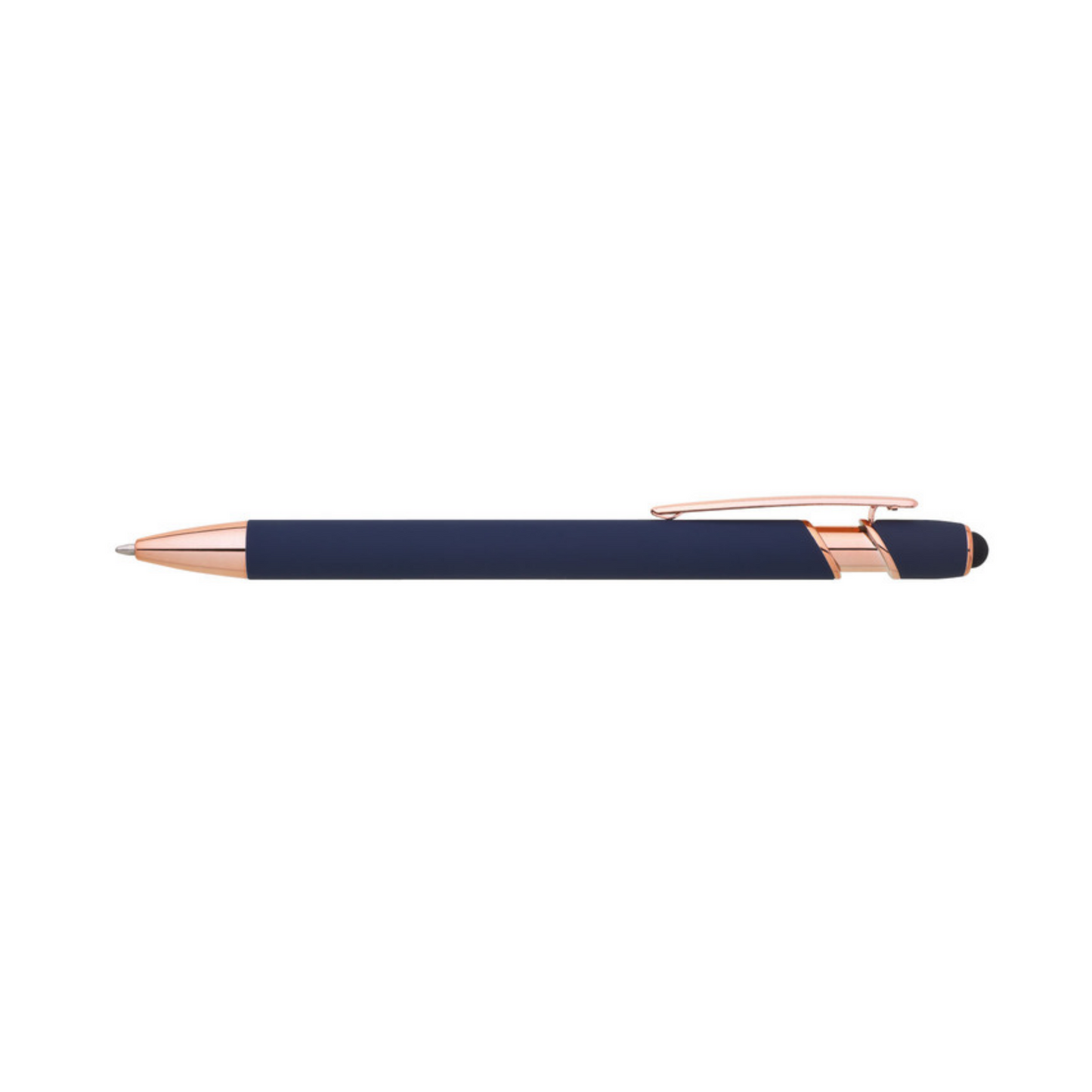 Metall-Kugelschreiber ROSÉGOLD mit Touchpen und Logo