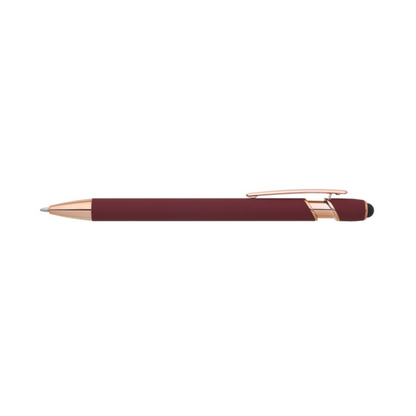 Metall-Kugelschreiber ROSÉGOLD mit Touchpen und Logo