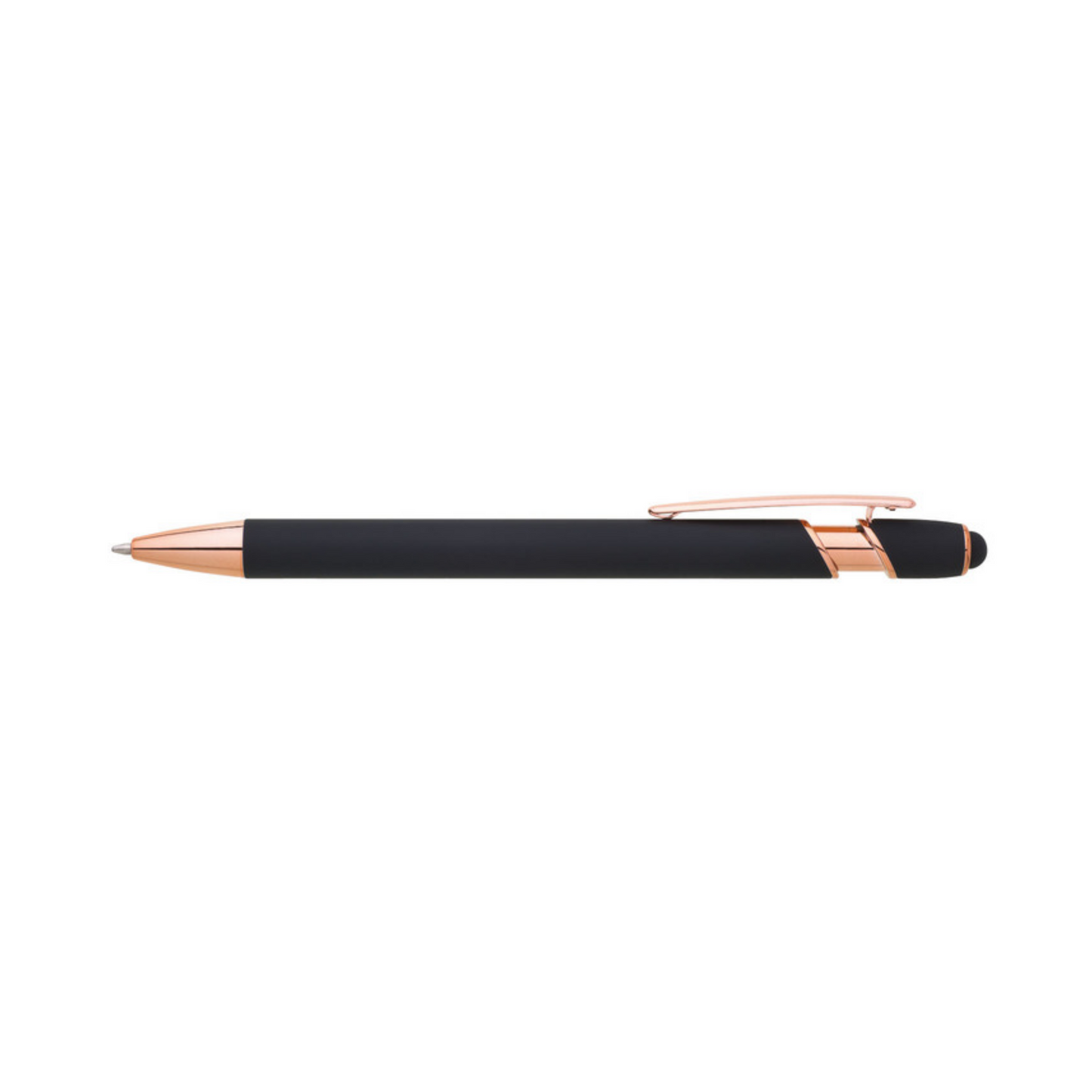Metall-Kugelschreiber ROSÉGOLD mit Touchpen und Logo